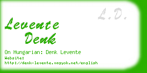 levente denk business card